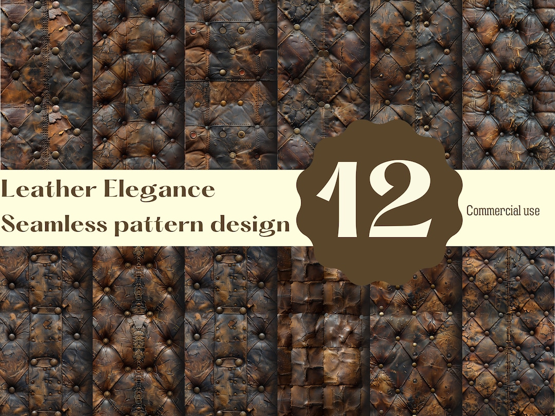 Worn Leather Seamless Pattern - Digital Paper for Website Backgrounds ...