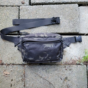 Dual-Compartment Tactical Fanny Pack Waist Bag