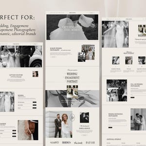 Squarespace Website Template for Photographers | Wedding and Portfolio Design | Photography Websites