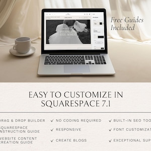 Squarespace Website Template for Photographers | Wedding and Portfolio Design | Photography Websites
