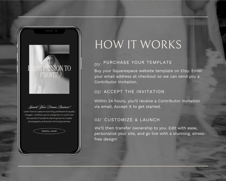 Squarespace Website Template for Photographers | Wedding and Portfolio Design | Photography Websites
