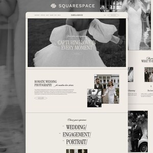 Squarespace Website Template for Photographers | Wedding and Portfolio Design | Photography Websites