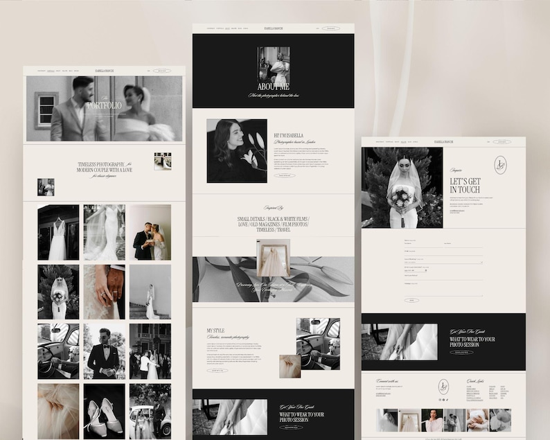 Squarespace Website Template for Photographers | Wedding and Portfolio Design | Photography Websites