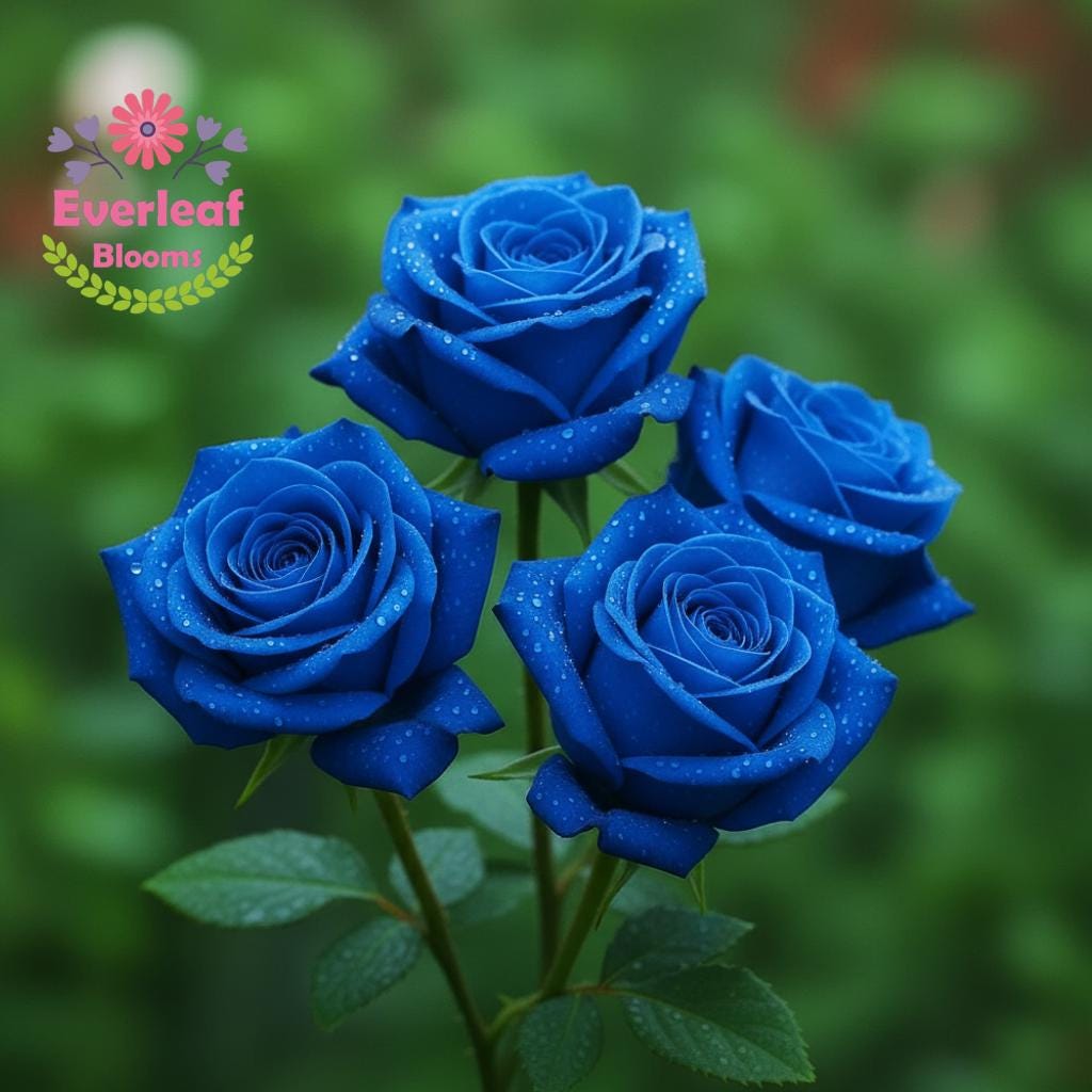 Blue Rose - Etsy
