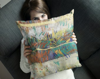 Abstract Touch to Your Home Decor! Unique Pillow Designed by A Skilled Artist. Modern and Sophisticated Aesthetic, Vibe to Your Home. nv-17