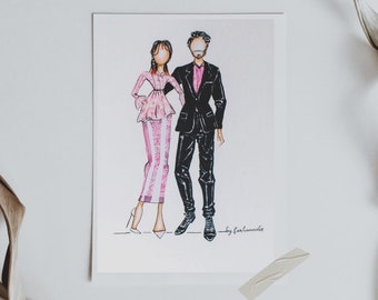 Personalised fashion illustration