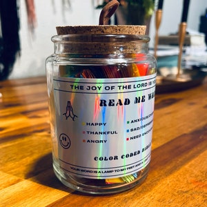 Regalo in qualsiasi momento, Insegnanti, Capo, Sposa, Solo perché, Versetti biblici con codice colore, Leggimi quando, Regalo cristiano per lei, emozione, incoraggiamento.