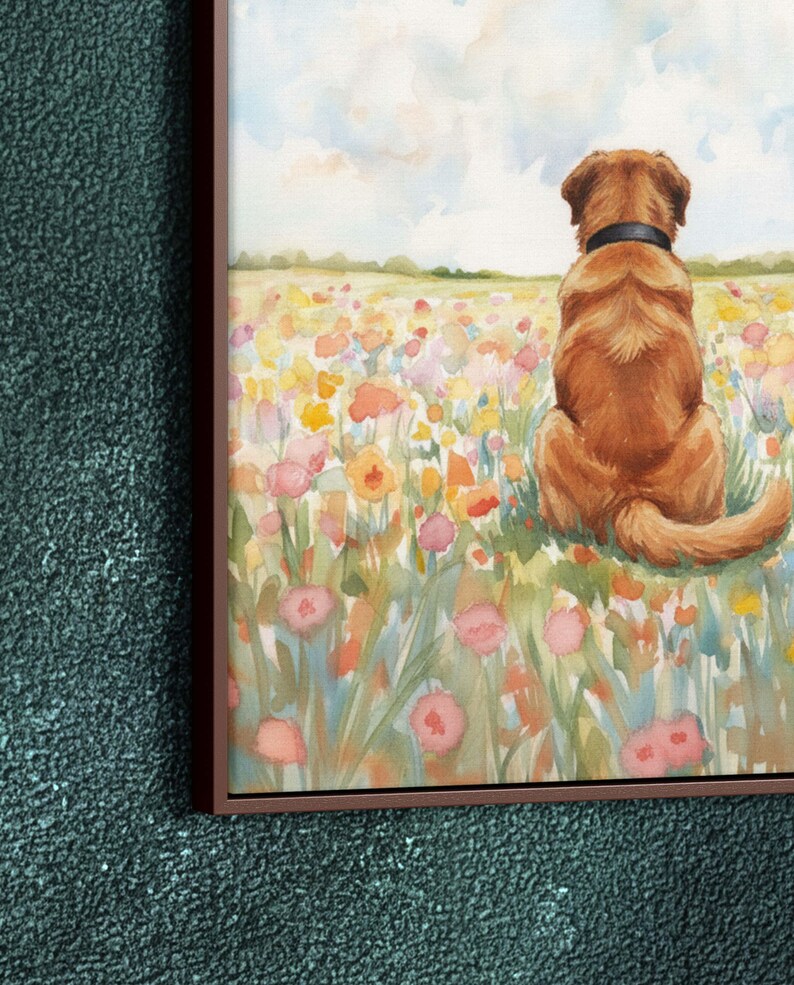 Spanish Mastiff Large Framed Canvas Print Impressionist Dog Wall Art image 5
