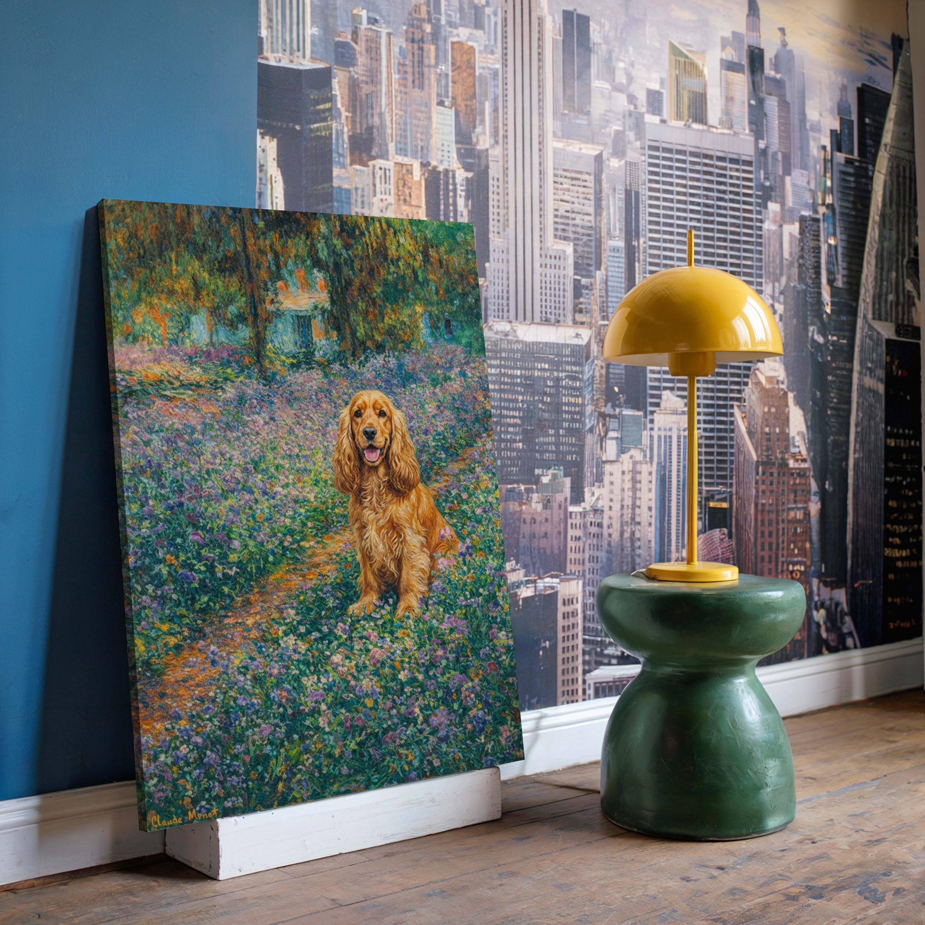English Cocker Spaniel Poster Canvas Wall Art – Large Dog Lover Decor ...