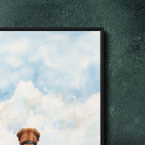 Spanish Mastiff Large Framed Canvas Print Impressionist Dog Wall Art image 6