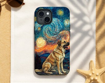 Spanish Mastiff Starry Night Art Phone Case - Dog Lover Gift for iPhone, Samsung and Google Phone