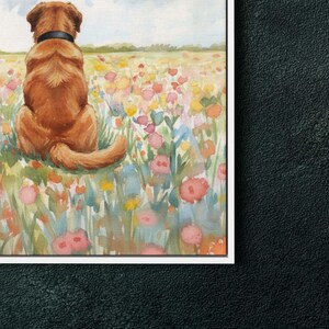 Spanish Mastiff Large Framed Canvas Print Impressionist Dog Wall Art image 4