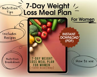 1200-calorie 7-day Meal Plan for Women | Weight Loss | Healthy Diet | Healthy Recipes