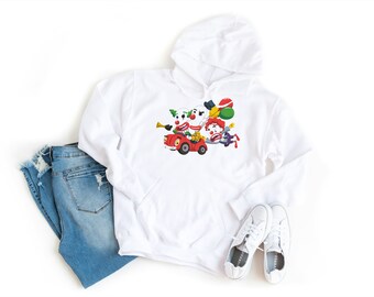 Jester Chic: Cotton Blend Hoodie with Clown Core Design