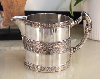 Vintage silver creamer - Simpson Hall Miller - coffee or tea - quadruple plate silver-plated - 2086