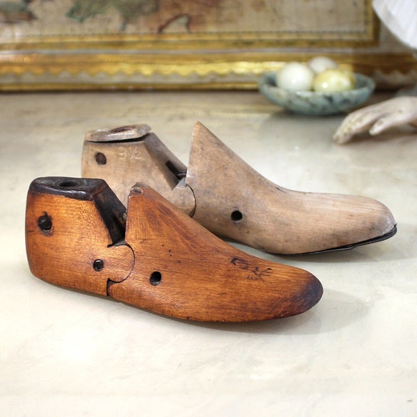 Vintage child's shoe last - your choice - wood and metal shoe form - tool for shoemaker or cobbler - home decor