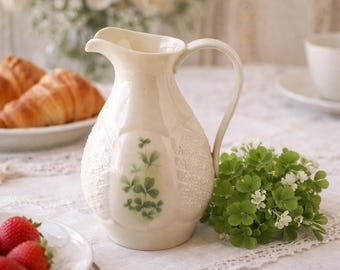 牛乳瓶　ミルク瓶　フランス　アンティーク　Le Parfai パルフェ　牛柄 Vintage Cow Creamer - Blue Ceramic Milk Jug - DBL Delft Floral - Etsy
