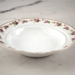 Pink flowered butter dish