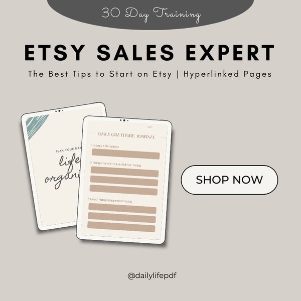 Etsy Sales Expert: 30-Day Training Course, Strategies, Examples, Lifetime Access