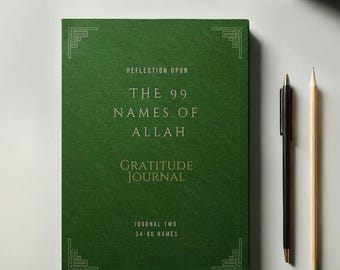 Islamic Gratitude Journal – 99 Names of Allah, Guided Reflection (Paperback)