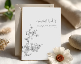 Islamitische condoleancekaart – cadeau voor rouwverwerking
