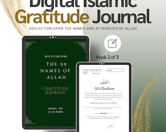 Islamisches Dankbarkeits-Journal - 99 Namen Allahs, Buch 2 (Digitales E-Book)