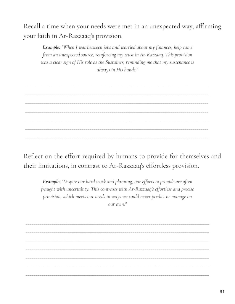 May include: A page from a book with black text on white paper. The text discusses the concept of provision and how it relates to faith. The text includes two examples of how provision can be experienced in unexpected ways.