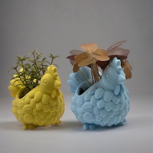 Sitting Chicken Planter | Sitting Chicken Pot | Chicken Planter | Chicken Flower Pot | Hen Plant Pot | Adorable Hen Flower Pot - USA