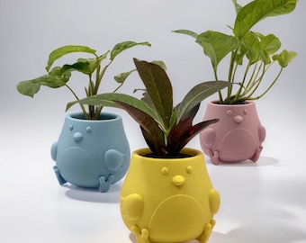 Chicken Planter | Chicken Pot | Kids Chicken Planter | Cute Chicken Planter | 3D Printed Chicken Pot | Chicken Planter Child