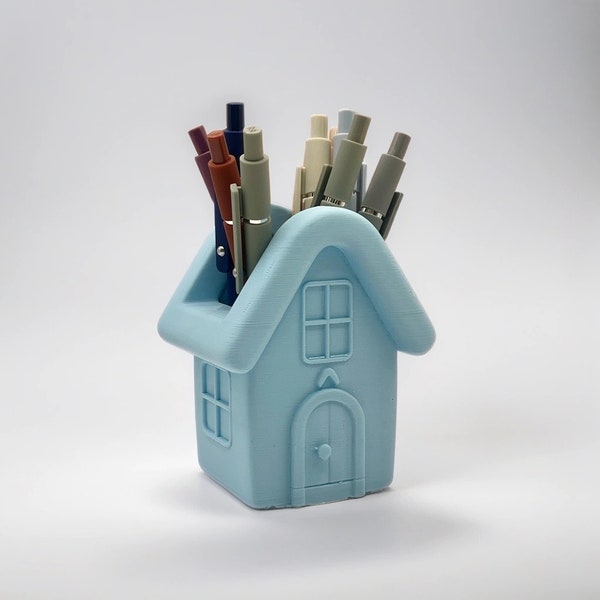 House Desk Organizer | House Pen Holder | House Office Organizer | Novelty Pen Holder | Quirky Pen Holder | Fun Desk Organiser