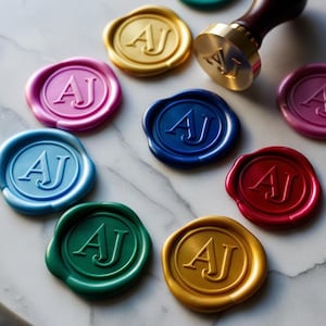 Aangepaste lakzegelstickers, 40 kleuren 90 ontwerpen aangepast logo beschikbaar, handgemaakte bruiloft lakzegels met lijm