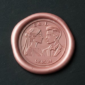 Adesivo per sigillo di cera per matrimonio, 40 colori Sigilli di cera con retro autoadesivo, 60 design Adesivi per sigillo di cera personalizzati