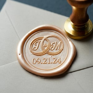 Etiqueta engomada de sello de cera personalizada, respaldo autoadhesivo de sellos de cera de 40 colores, pegatinas de sello de cera personalizados de 60 diseños