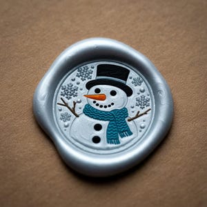 Kerst Wax Seal Stickers met Zelfklevende Achterkant