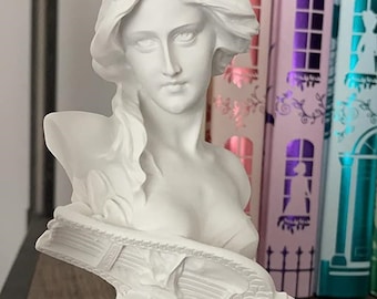Weiße Harz Artemis Statue, griechische Göttin Skulptur Wohnkultur