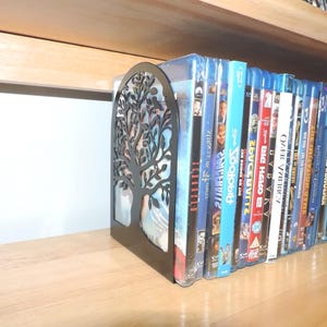 Modern Bookends For Shelves, Retro Vinyl Record Design Bookends