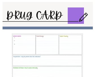 PDF Tarjeta de Medicamentos para la Escuela de Enfermería