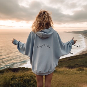 Through the Storm Christian Unisex Hoodie Christian Merch Christian Streetwear Jesus Hoodie Christian Sweatshirt Jesus Apparel Sweater