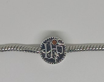 Harry Potter, Hedwig, Varita y Cicatriz, dije de plata de ley 925 de doble cara para pulseras de dijes