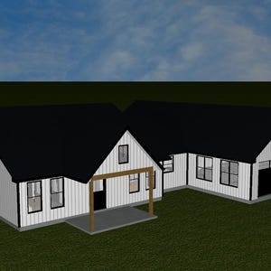 1800sqft Bauernhaus mit Garage - Vorläufige Grundrisse und AutoCad-Datei