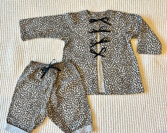 Leopard Print Pajama Set