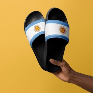 Argentina Flag Men&#39;s Slides: Soccer Fan Gift, Casual Shoes