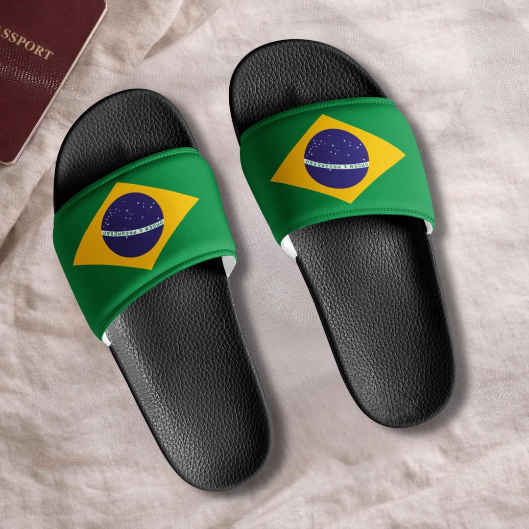 Brazil Flag Women's Slides, 2026 Championship Soccer Fan Gift - Etsy