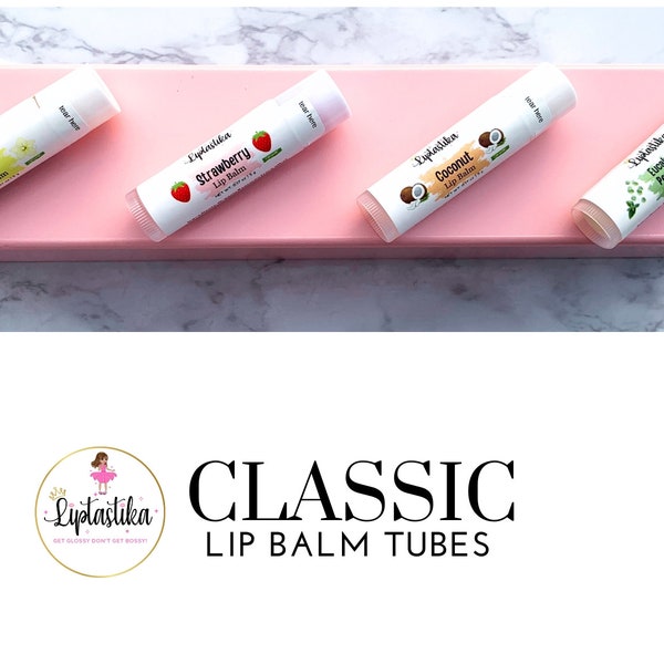 CLASSIC LIP BALM .17oz -Natural,Organic, Handmade-with Beeswax, Shea Butter, Cocoa Butter, Castor oil, Coconut oil, Great for Spa days!