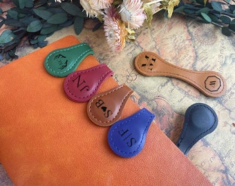 Personalized Leather Bookmark, Custom Leather Bookmark, Premium Leather Book Mark, Reader Gift, Gift for Him, Gift for Her, Mens Gift