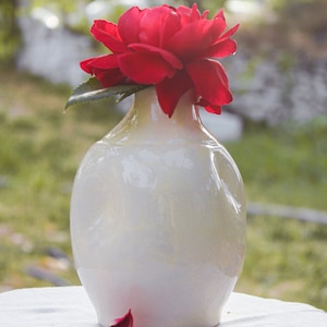 手作り陶器花瓶、ミニマル花瓶、陶器花瓶、陶器手作り花瓶、ギフト陶器花瓶、陶器旋盤花瓶、