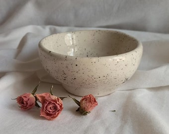 Handmade Ceramic Bowls , Black&White Ceramic Bowl , Handpainted Ceramic Bowl , Ceramic Cookie Bowl , Ceramic Jewelry Bowl , Dessert Bowl