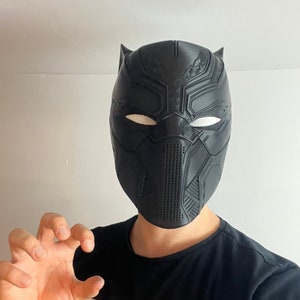 ブラックパンサーマスク - カスタムフィット3Dプリント | コスプレヘルメット | Wakanda Forever