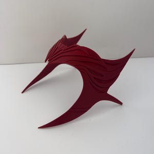 Scarlet Witch Inspired Crown | Red Cosplay Headpiece for Scarlet Witch Fans