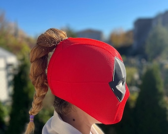 Lady De-pool Cosplay Mask – 3D Printed with Magnetic Parts – Custom Design Available – Premium Lady-pol Mask for Cosplay Fans